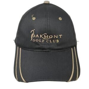 Town Talk Oakmont Golf Club Hat Baseball Cap Black One Size Strapback Adjustable